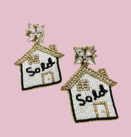 Gold “SOLD” Earrings