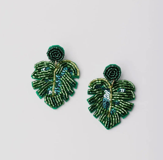 Palm Leaf Earrings