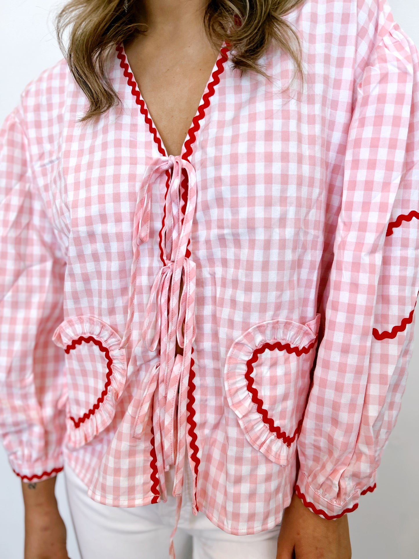 Baby Pink Heart Blouse