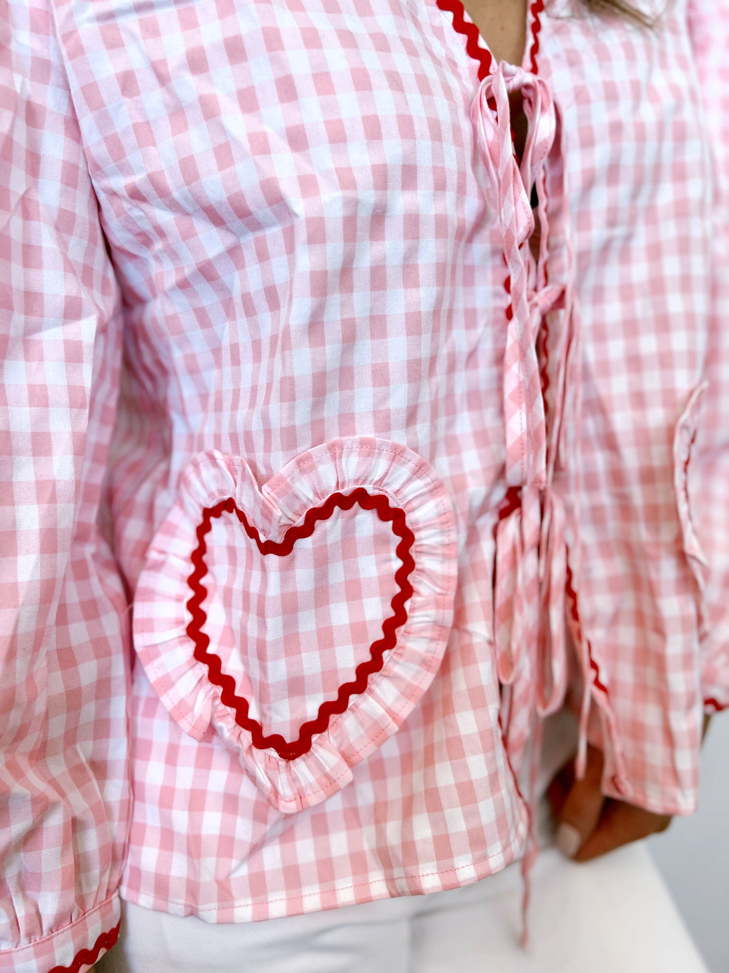 Baby Pink Heart Blouse