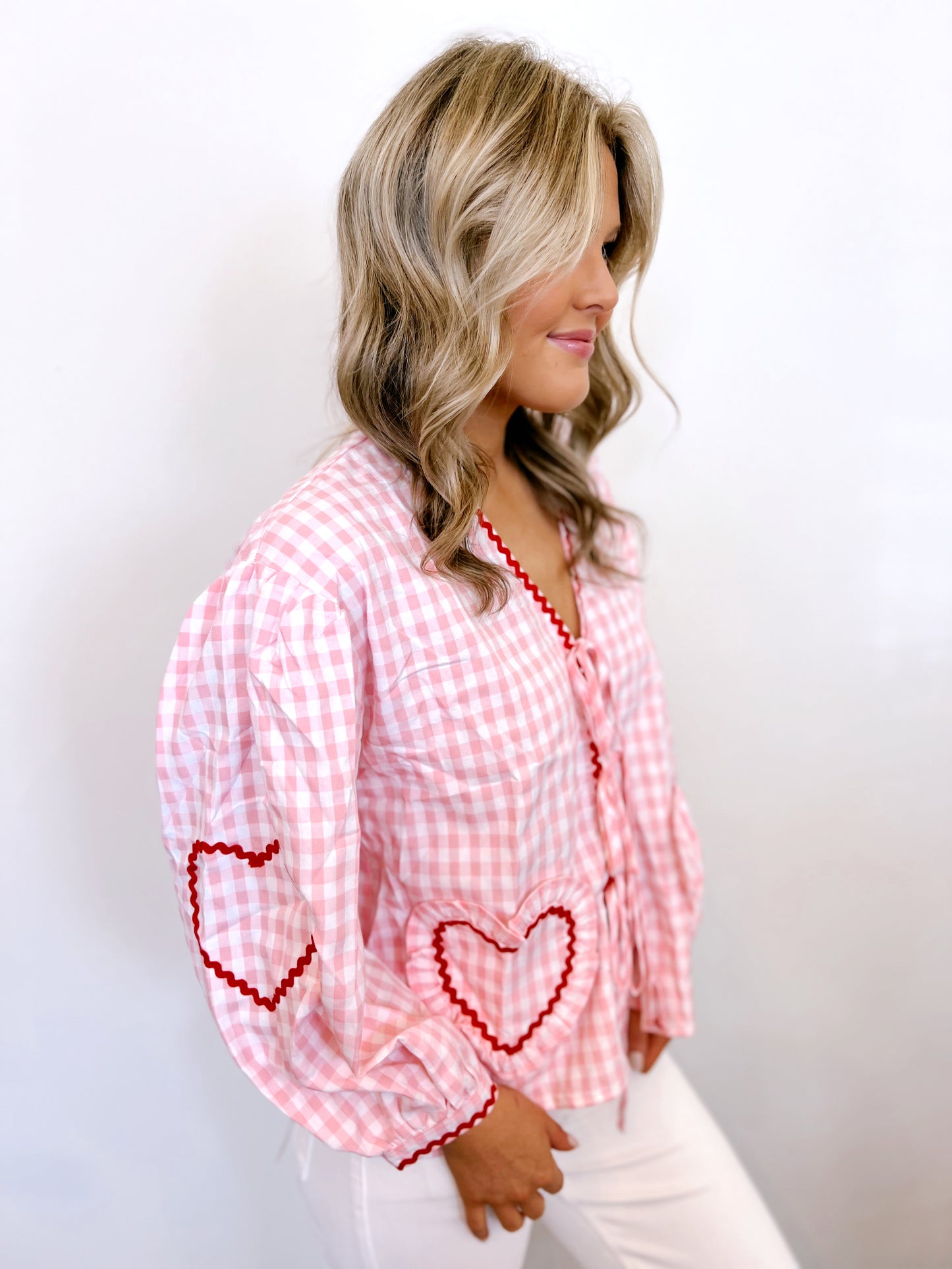 Baby Pink Heart Blouse