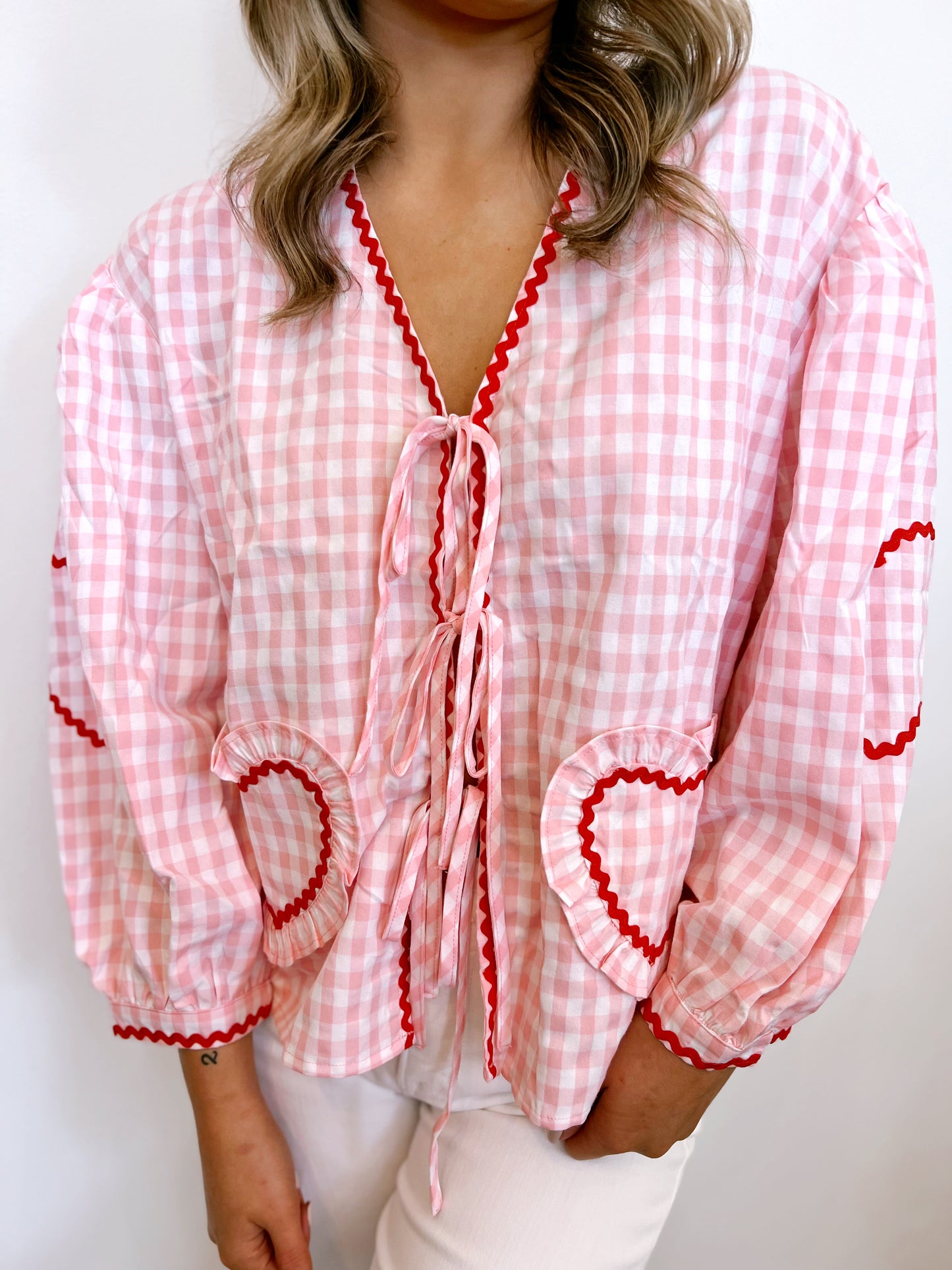 Baby Pink Heart Blouse